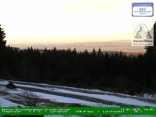 Archiv Foto Webcam Berggasthof Spießberghaus, Friedrichroda