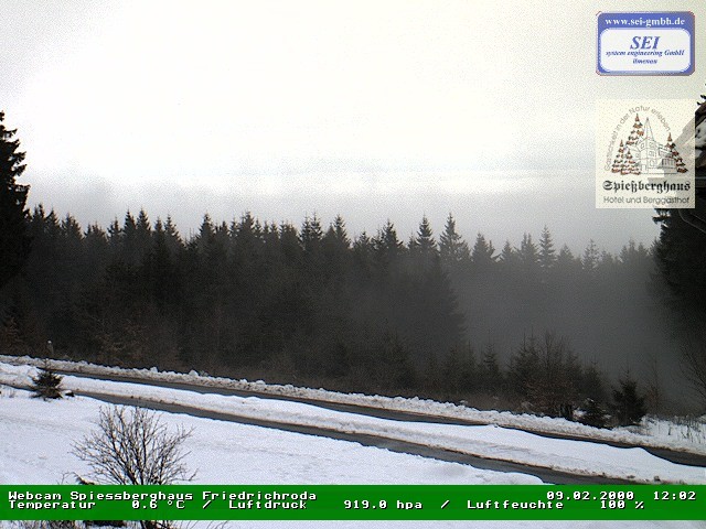 Archiv Foto Webcam Berggasthof Spießberghaus, Friedrichroda