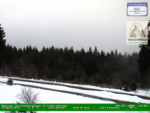 Archiv Foto Webcam Berggasthof Spießberghaus, Friedrichroda