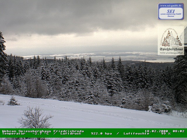 Archiv Foto Webcam Berggasthof Spießberghaus, Friedrichroda