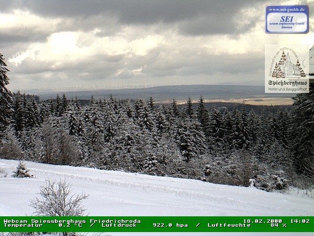 Archiv Foto Webcam Berggasthof Spießberghaus, Friedrichroda