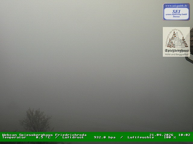 Archiv Foto Webcam Berggasthof Spießberghaus, Friedrichroda