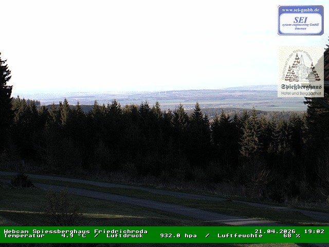 Archiv Foto Webcam Berggasthof Spießberghaus, Friedrichroda