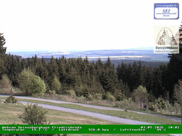 Archiv Foto Webcam Berggasthof Spießberghaus, Friedrichroda