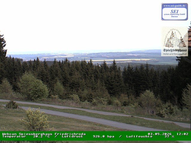 Archiv Foto Webcam Berggasthof Spießberghaus, Friedrichroda