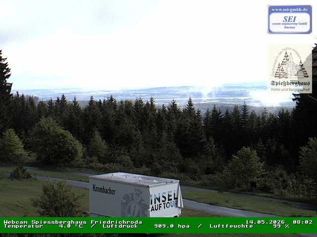 Archiv Foto Webcam Berggasthof Spießberghaus, Friedrichroda