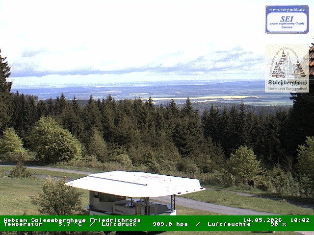 Archiv Foto Webcam Berggasthof Spießberghaus, Friedrichroda