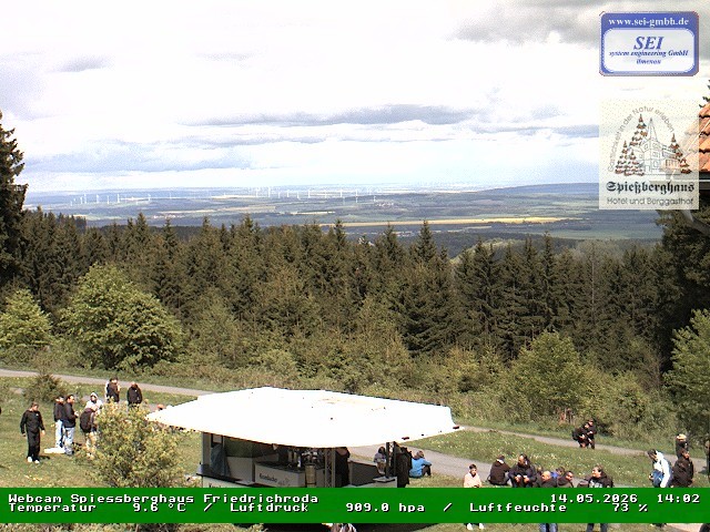 Archiv Foto Webcam Berggasthof Spießberghaus, Friedrichroda
