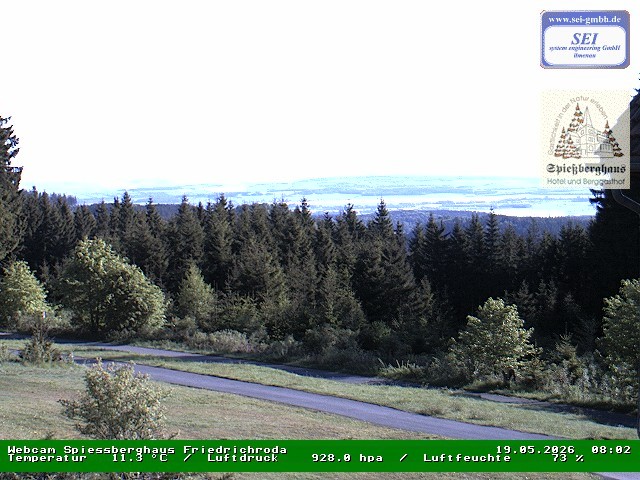 Archiv Foto Webcam Berggasthof Spießberghaus, Friedrichroda