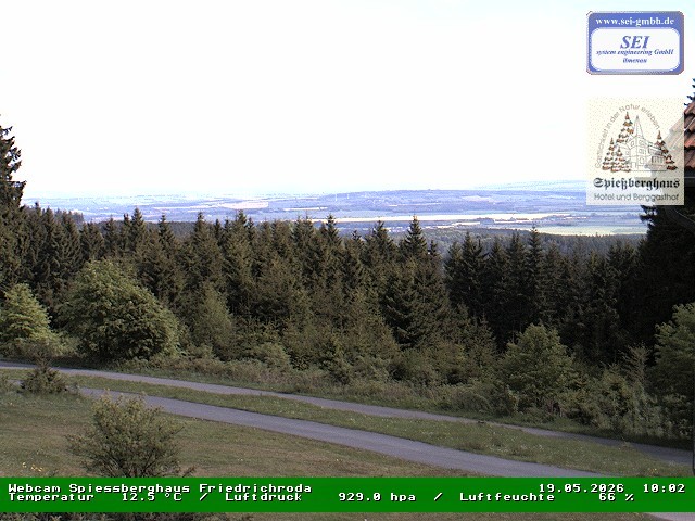 Archiv Foto Webcam Berggasthof Spießberghaus, Friedrichroda