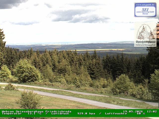 Archiv Foto Webcam Berggasthof Spießberghaus, Friedrichroda
