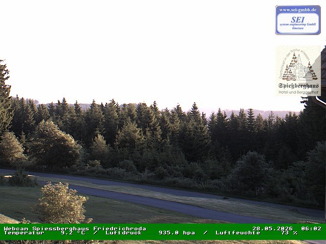 Archiv Foto Webcam Berggasthof Spießberghaus, Friedrichroda