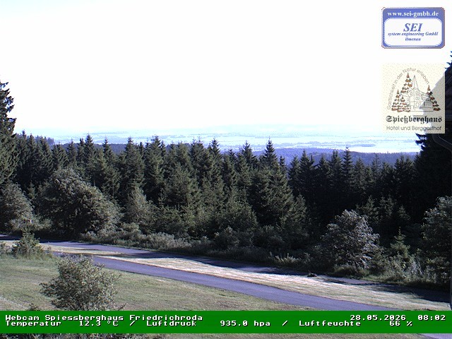 Archiv Foto Webcam Berggasthof Spießberghaus, Friedrichroda