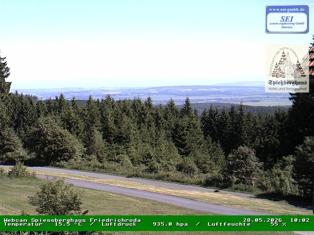 Archiv Foto Webcam Berggasthof Spießberghaus, Friedrichroda