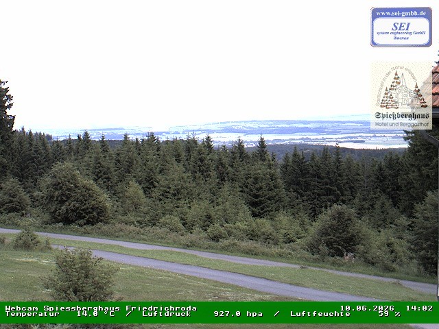 Archiv Foto Webcam Berggasthof Spießberghaus, Friedrichroda