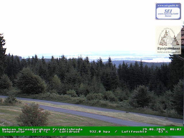 Archiv Foto Webcam Berggasthof Spießberghaus, Friedrichroda