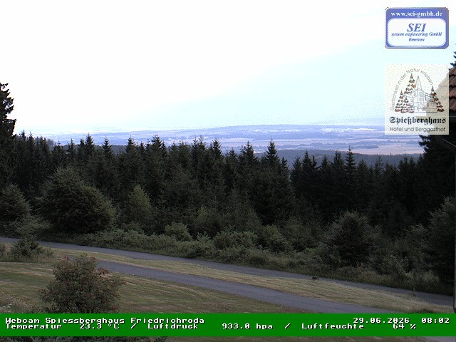 Archiv Foto Webcam Berggasthof Spießberghaus, Friedrichroda