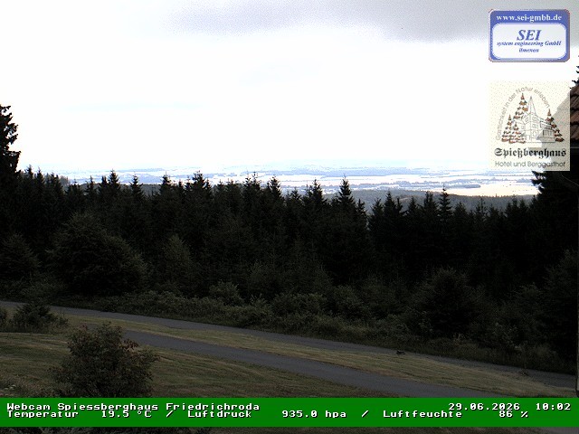 Archiv Foto Webcam Berggasthof Spießberghaus, Friedrichroda