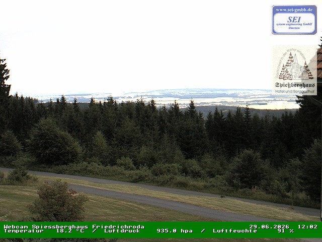 Archiv Foto Webcam Berggasthof Spießberghaus, Friedrichroda