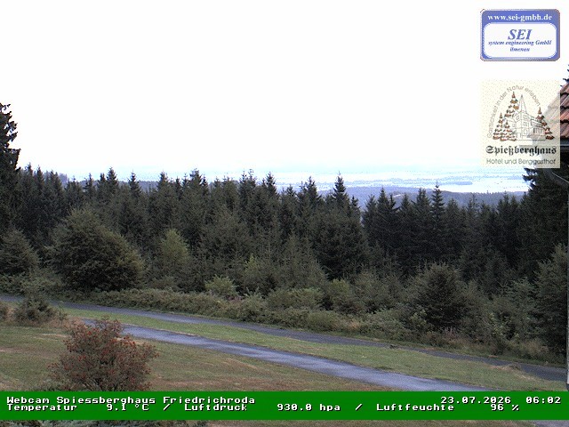 Archiv Foto Webcam Berggasthof Spießberghaus, Friedrichroda