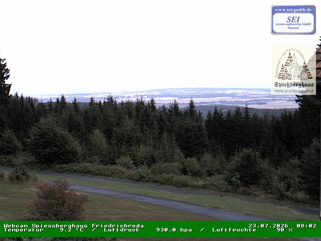Archiv Foto Webcam Berggasthof Spießberghaus, Friedrichroda