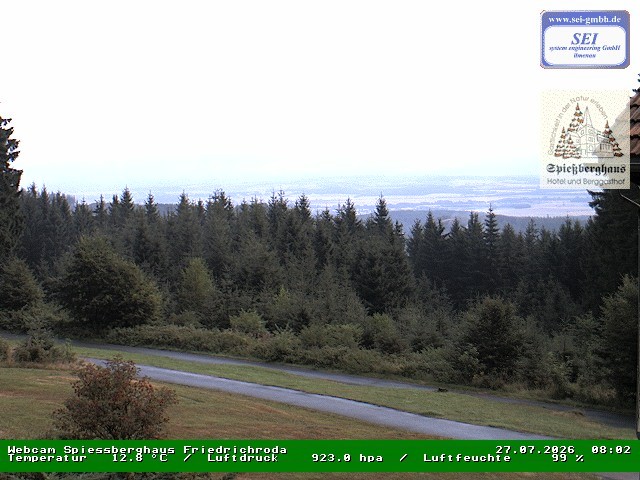 Archiv Foto Webcam Berggasthof Spießberghaus, Friedrichroda