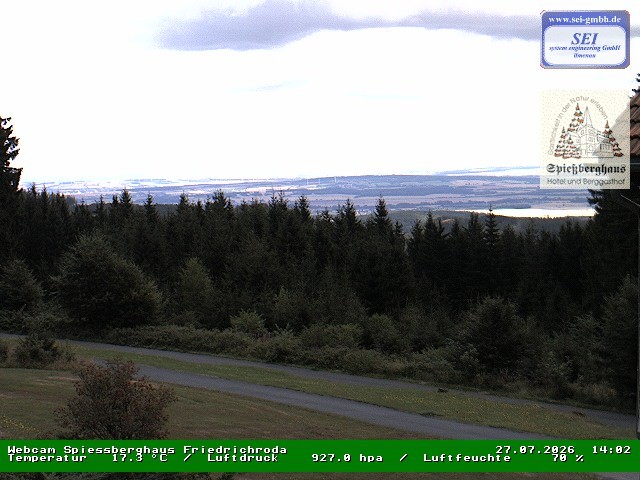 Archiv Foto Webcam Berggasthof Spießberghaus, Friedrichroda