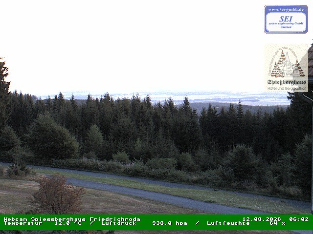 Archiv Foto Webcam Berggasthof Spießberghaus, Friedrichroda