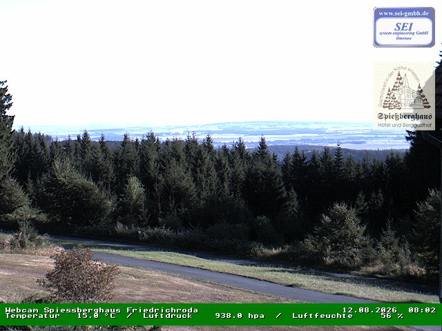 Archiv Foto Webcam Berggasthof Spießberghaus, Friedrichroda
