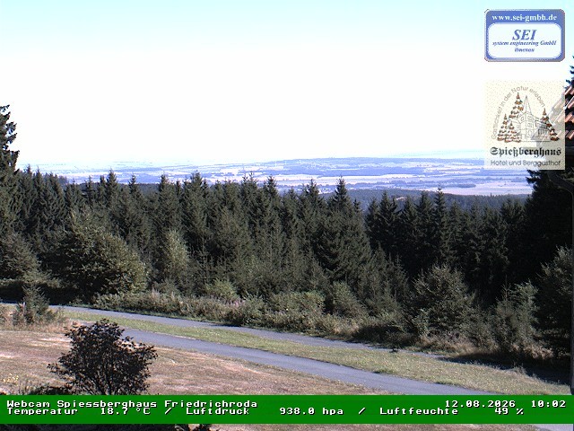 Archiv Foto Webcam Berggasthof Spießberghaus, Friedrichroda