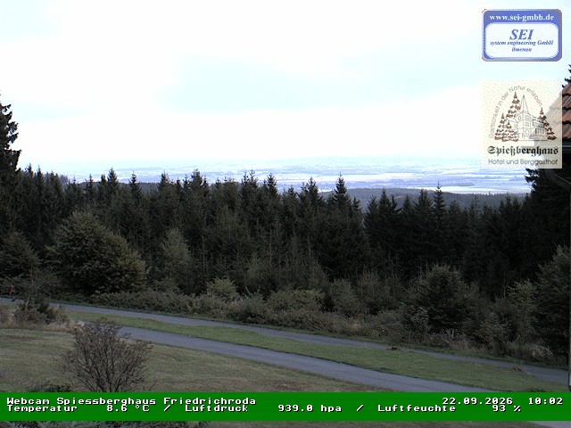 Archiv Foto Webcam Berggasthof Spießberghaus, Friedrichroda
