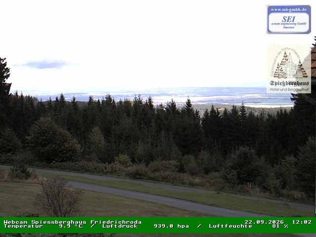 Archiv Foto Webcam Berggasthof Spießberghaus, Friedrichroda