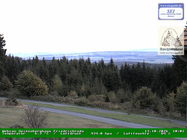 Archiv Foto Webcam Berggasthof Spießberghaus, Friedrichroda