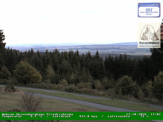 Archiv Foto Webcam Berggasthof Spießberghaus, Friedrichroda