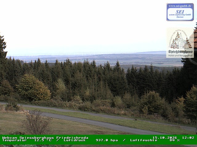 Archiv Foto Webcam Berggasthof Spießberghaus, Friedrichroda