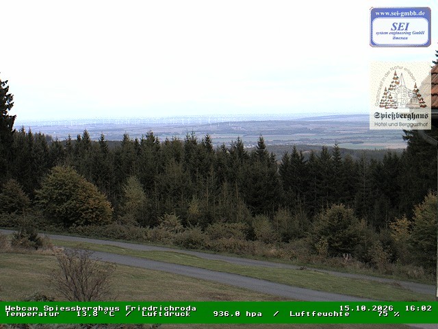 Archiv Foto Webcam Berggasthof Spießberghaus, Friedrichroda