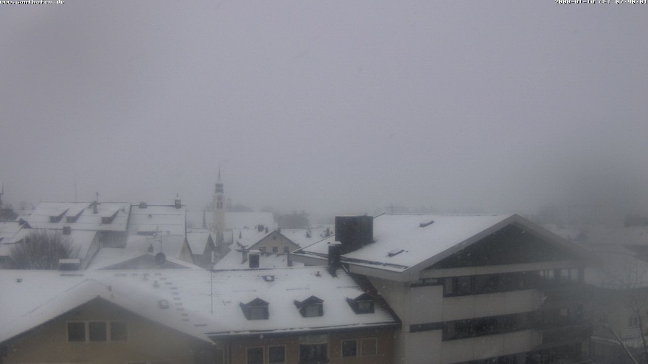 Archiv Foto Webcam Ausblick Rathaus Sonthofen