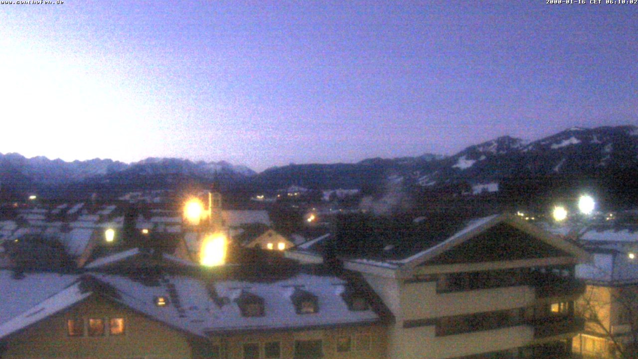 Archiv Foto Webcam Ausblick Rathaus Sonthofen