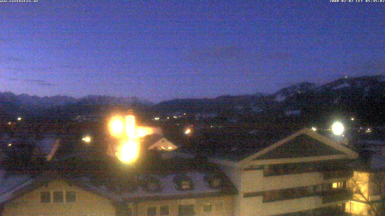 Archiv Foto Webcam Ausblick Rathaus Sonthofen