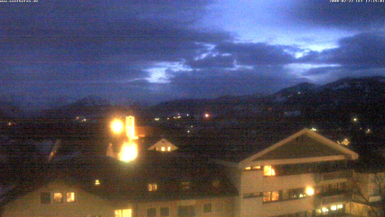 Archiv Foto Webcam Ausblick Rathaus Sonthofen