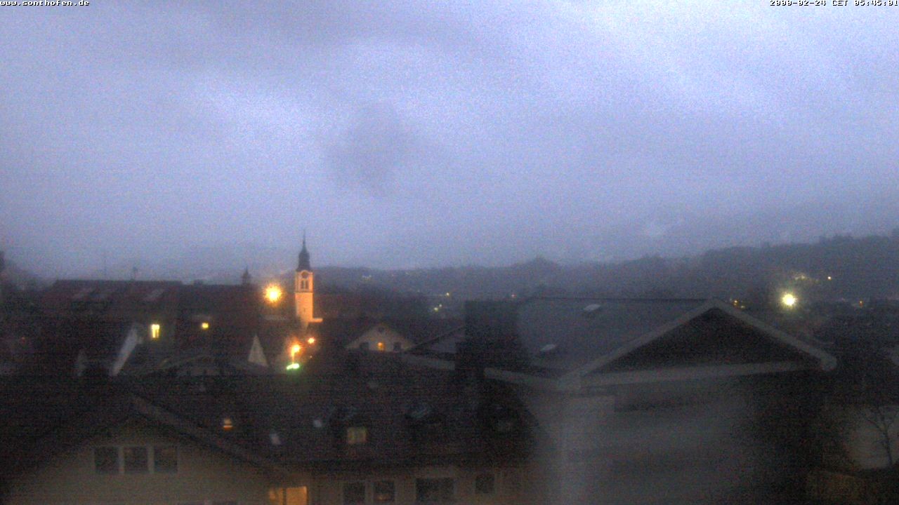 Archiv Foto Webcam Ausblick Rathaus Sonthofen