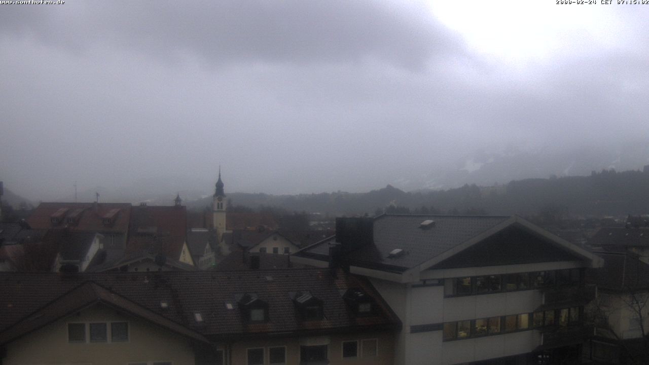 Archiv Foto Webcam Ausblick Rathaus Sonthofen