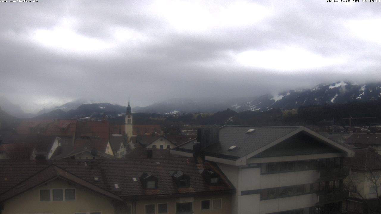 Archiv Foto Webcam Ausblick Rathaus Sonthofen