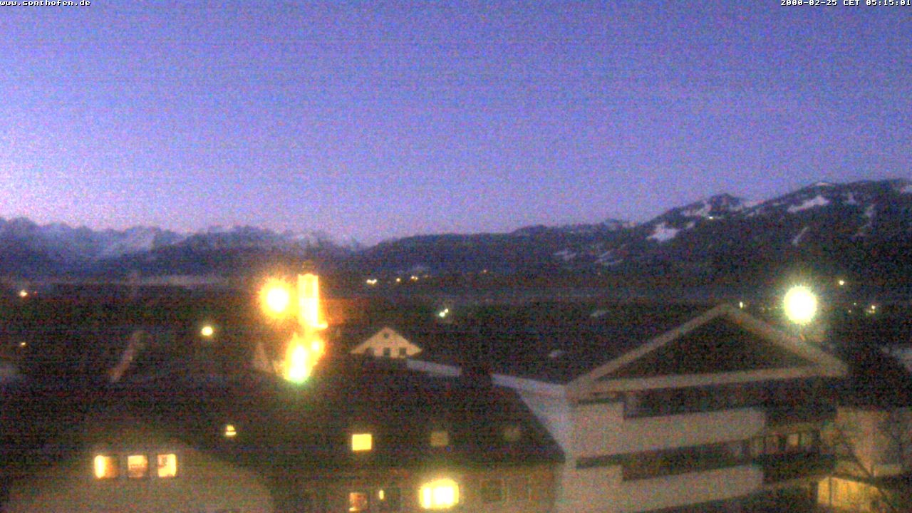 Archiv Foto Webcam Ausblick Rathaus Sonthofen