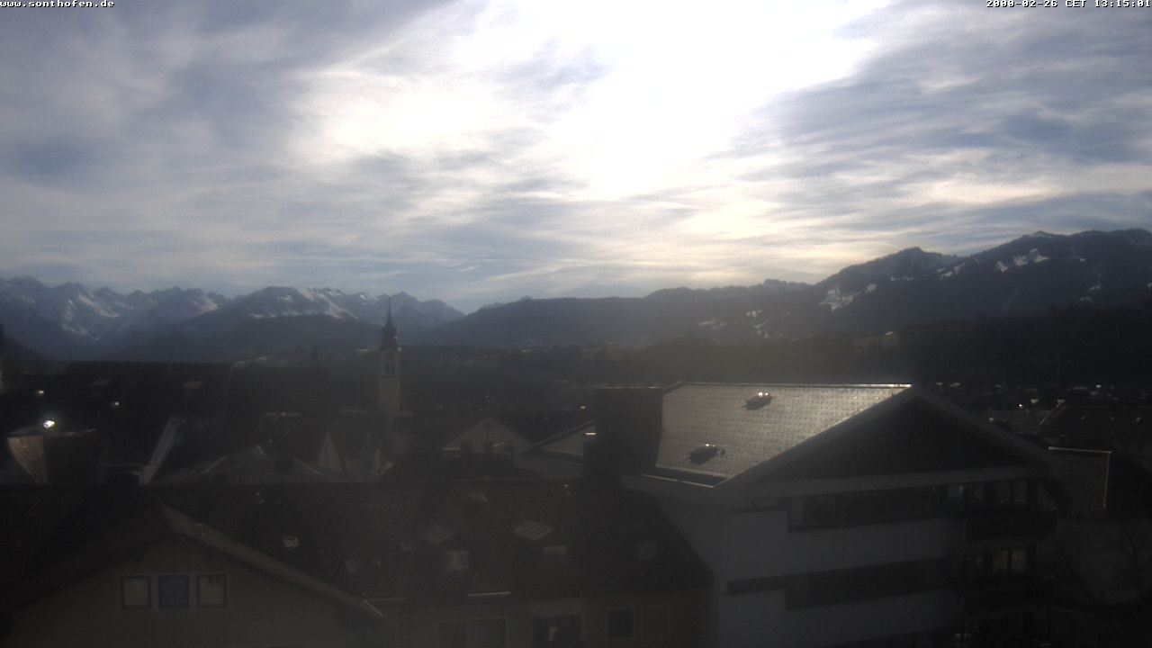 Archiv Foto Webcam Ausblick Rathaus Sonthofen