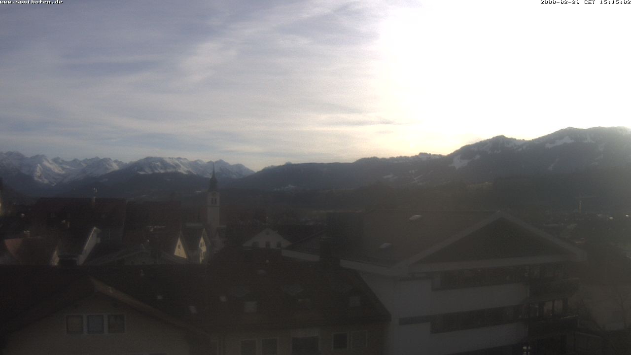 Archiv Foto Webcam Ausblick Rathaus Sonthofen