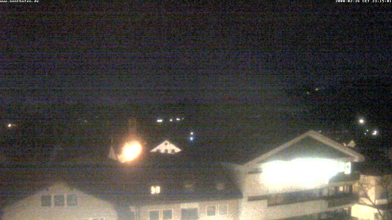 Archived image Webcam View from the town hall in Sonthofen