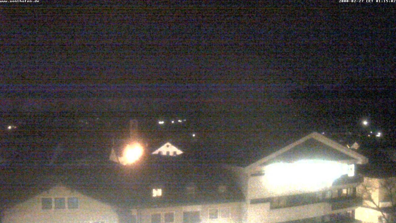 Archived image Webcam View from the town hall in Sonthofen