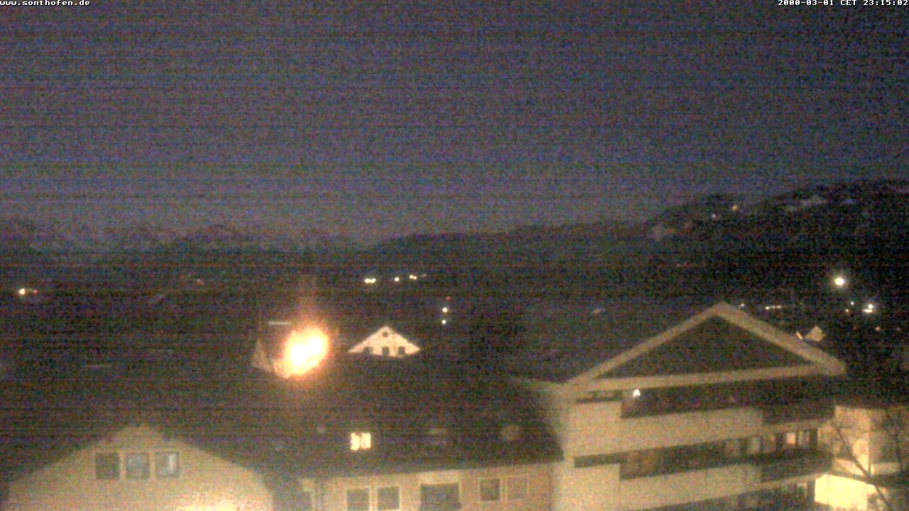 Archived image Webcam View from the town hall in Sonthofen