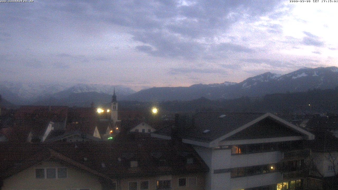 Archiv Foto Webcam Ausblick Rathaus Sonthofen